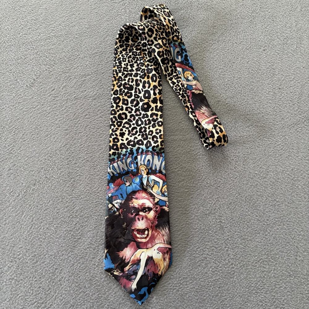 King Kong Men's Neck Tie American Film Classics 100% Silk Made in USA